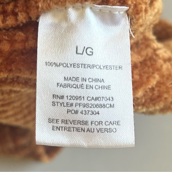 Pink Rose Women’s Cozy Rust Orange Crewneck Long Sleeve Chunky Sweater Size L - Picture 9 of 12